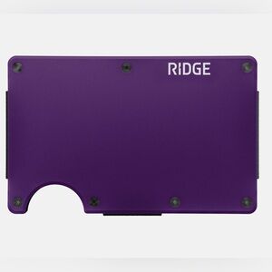 Ridge Purple Slim Wallet w/ Cash strap